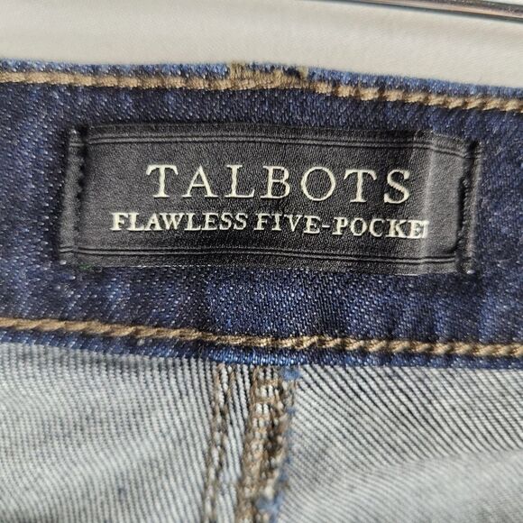 NEW 16 TALBOTS slim ankle Flawless 5 pocket dark wash JEANS 1X NWOT - Picture 10 of 11